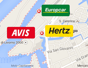 car rental pickup livorno
